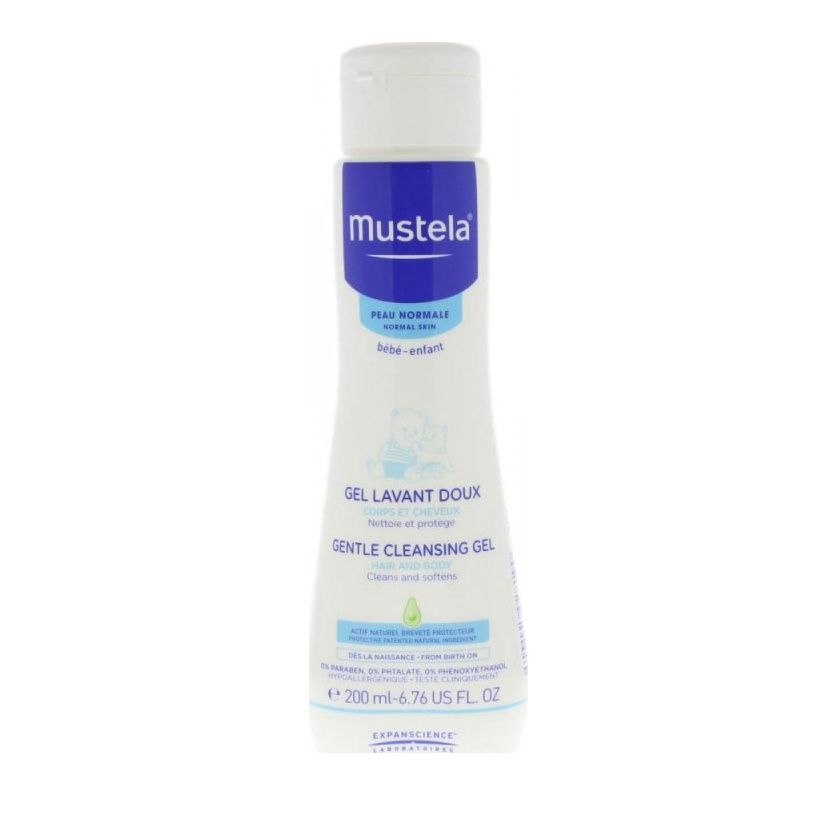 Mustela Gentle Cleansing Gel, Απαλό Αφροντούς για Σώμα & Μαλλιά 200ml
