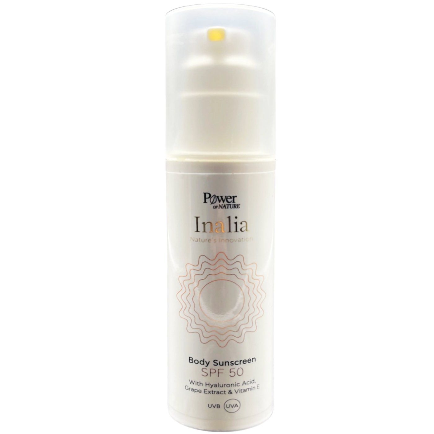 Inalia Body Sunscreen Spf 50 with Hyaluronic Acid, Grape Extract & Vitamin E 150ml