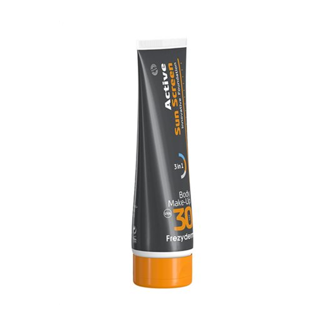 Frezyderm Active Sun Screen Body Make-Up SPF30, Αντηλιακό Make-up Σώματος 75ml