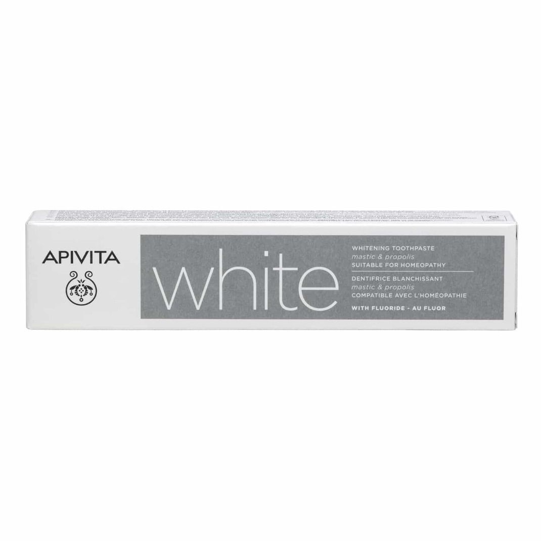 Apivita WHITE Λευκαντική Οδοντόκρεμα με μαστίχα & πρόπολη 75ml