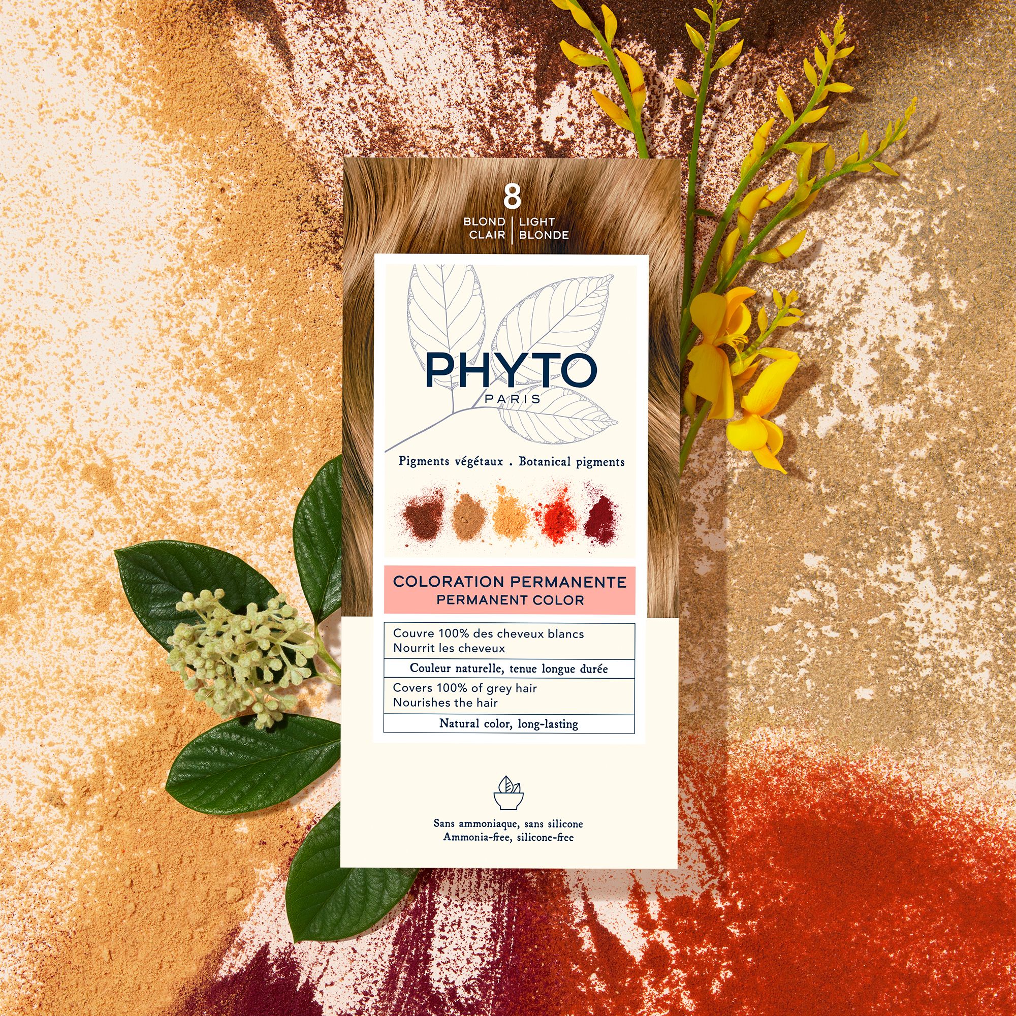 Phyto Phytocolor Μόνιμη Βαφή Μαλλιών 8.0 Ξανθό Ανοιχτό