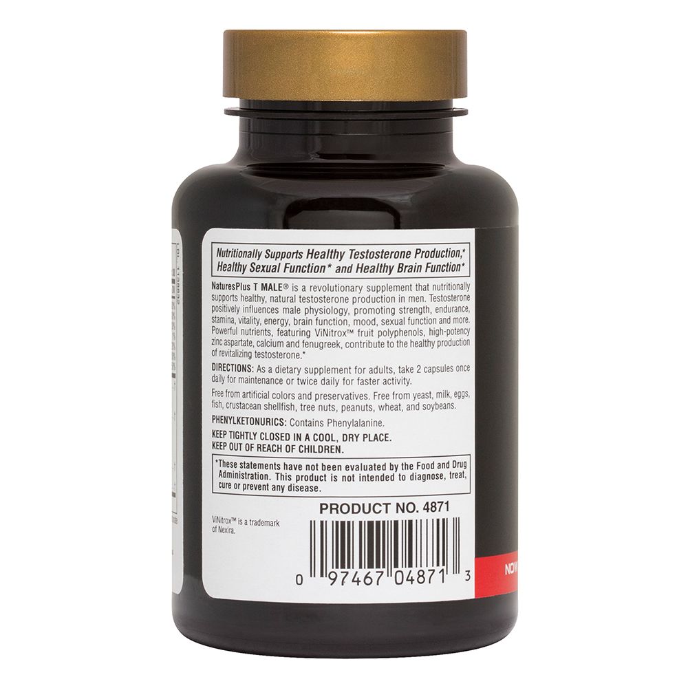 Nature's Plus T Male 60 vegetarian capsules