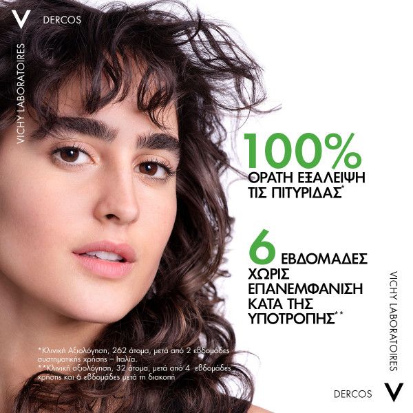 Vichy Dercos Anti Dandruff, Σαμπουάν για Ξηρά Μαλλιά,Refill  390ml