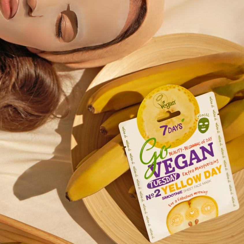 7 Days Go Vegan Sheet Mask Yellow Day 25gr