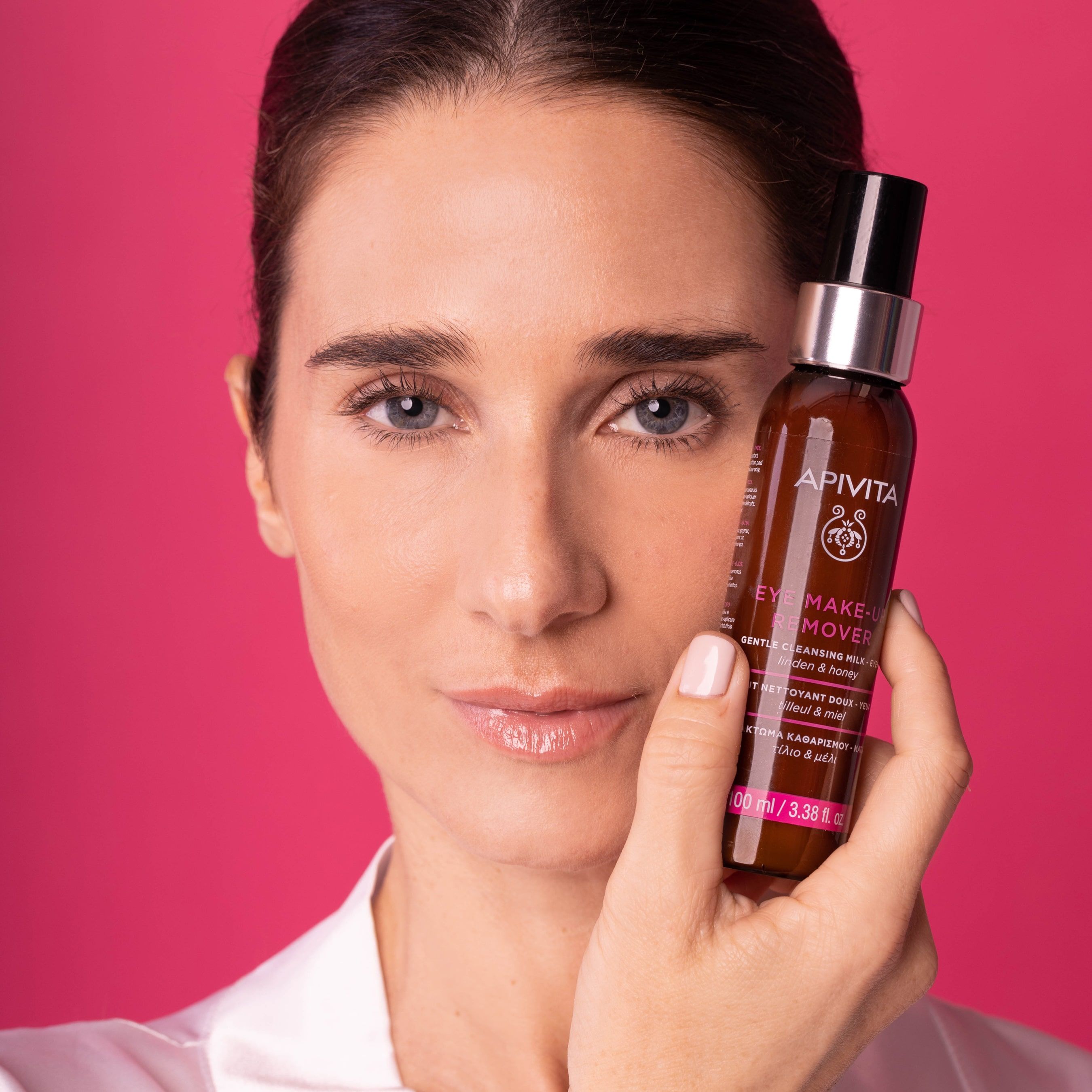 Apivita Gentle Eye Make-up Remover With Honey & Linden Γαλάκτωμα Ντεμακιγιάζ Ματιών 100ml