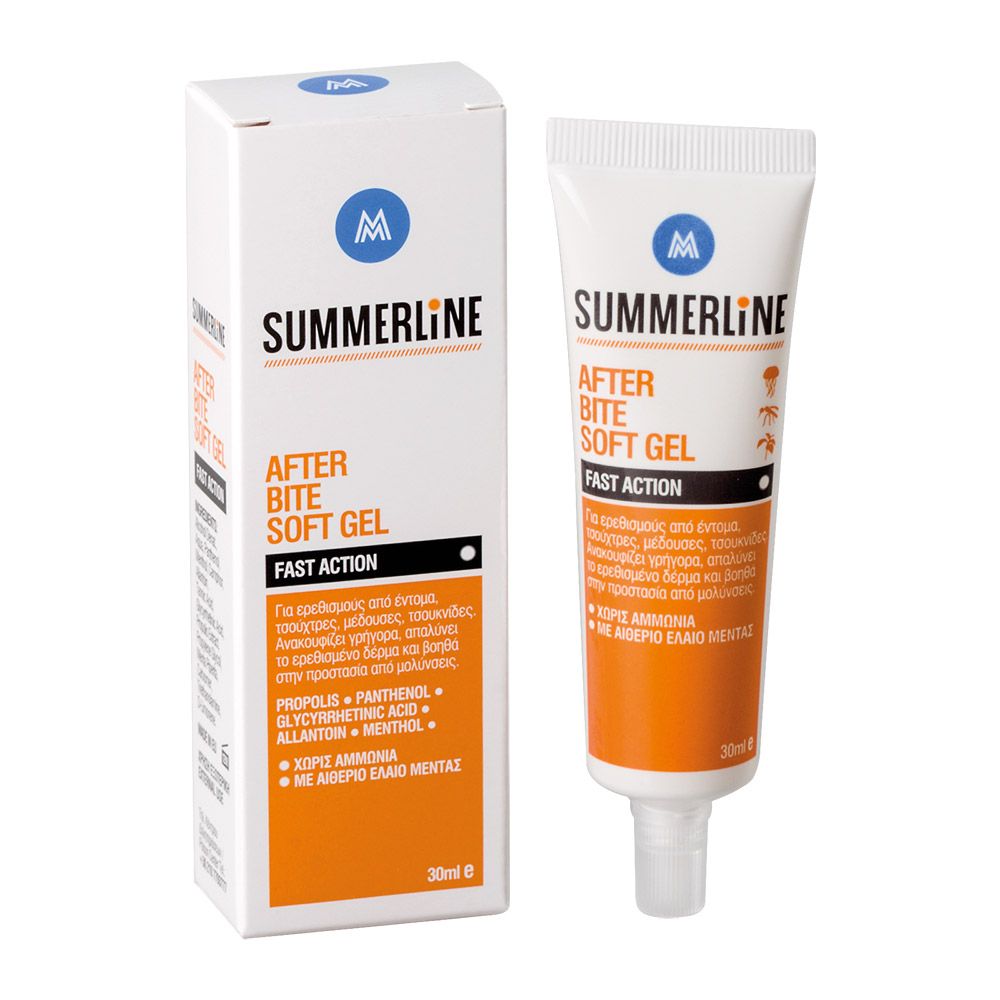 Medisei Summerline After Bite Soft Gel Fast Action για Τσιμπήματα 30ml