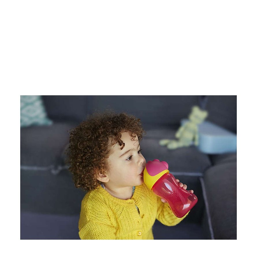 Avent Bendy Κύπελλο με Καλαμάκι 12m+ Ροζ Χρώμα 300ml