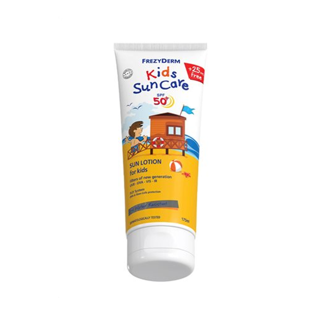 Frezyderm Kids Sun Care SPF 50+, Παιδικό Αντηλιακό από 3+ ετών, 175ml