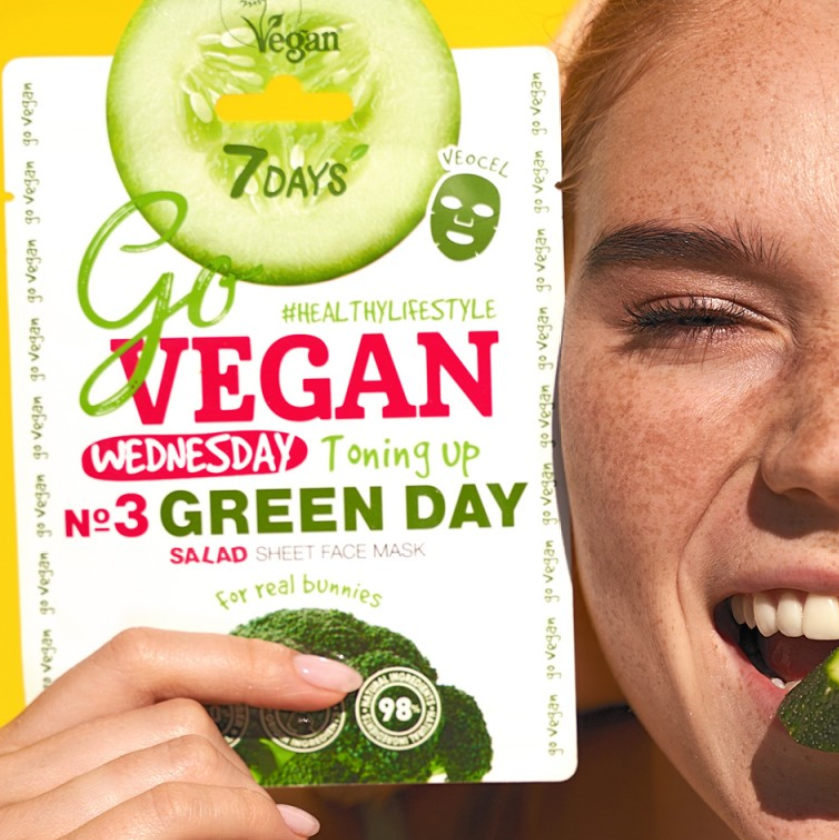 7 Days Go Vegan Sheet Mask Green Day 25gr