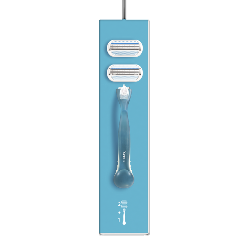 Gillette Venus Smooth Ξυριστική Μηχανή & 2 Ανταλλακτικές Κεφαλές