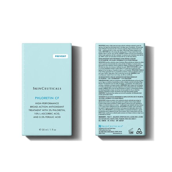 SkinCeuticals Phloretin CF, Aντιοξειδωτικός ορός Υψηλής δράσης για Πρόληψη και Αντιμετώπιση των Σημαδιών Γήρανσης  με Βιταμίνη C και Φλορετίνη 30ml