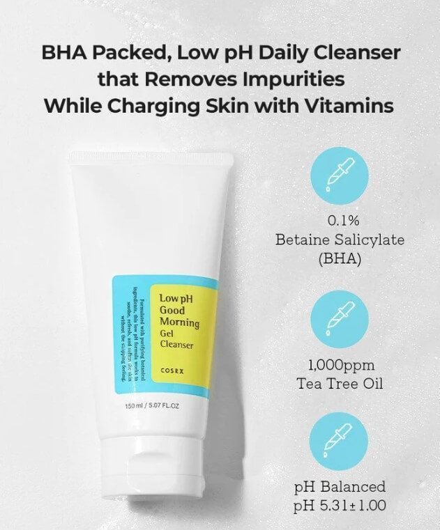 Cosrx Low pH Good Morning Gel Cleanser, 150ml