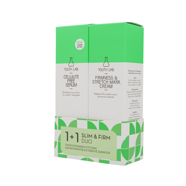 Youth Lab. Promo Firmness & Stretch Mark Cream 200ml & Cellulite Free Serum, 200ml