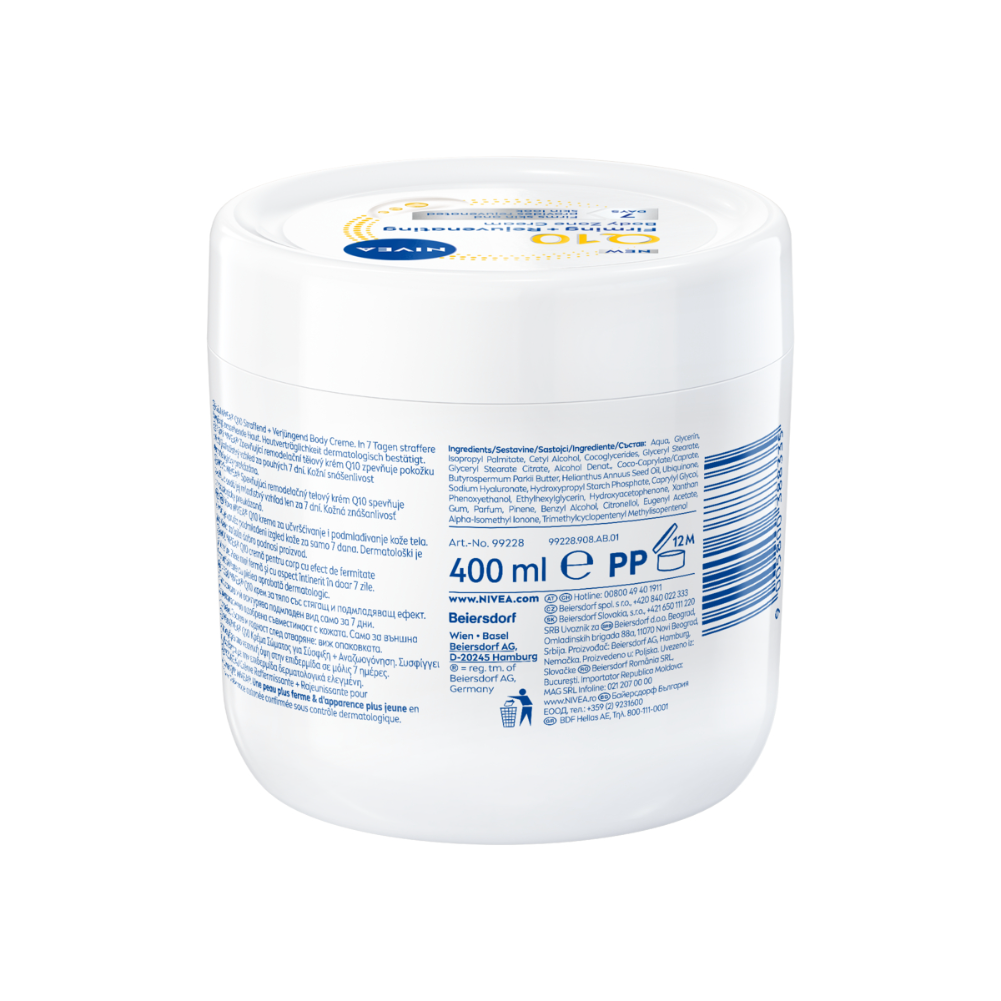 Nivea Q10 Firming & Rejuvenating Body Zone Cream, 400ml