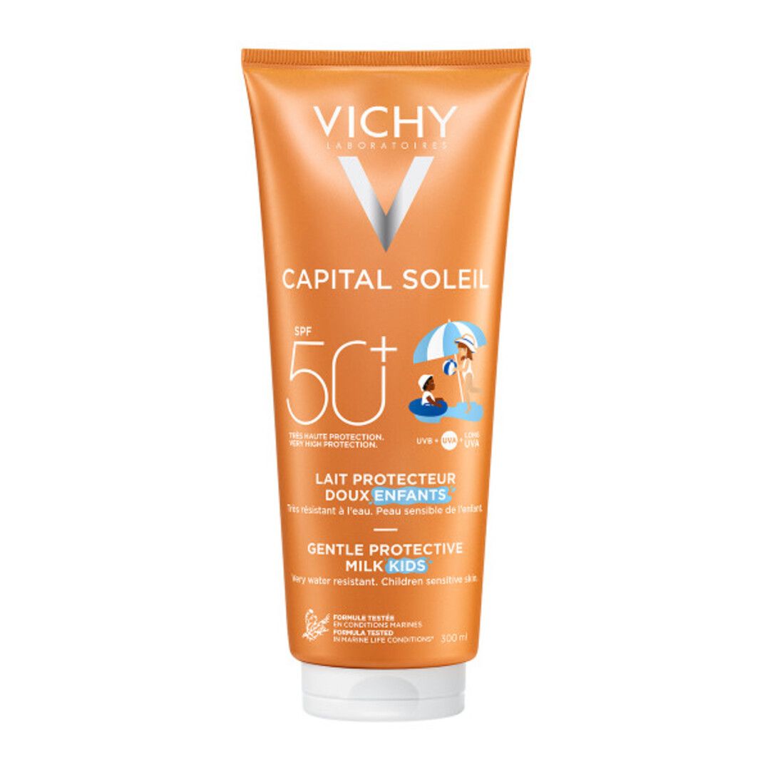 Vichy Capital Soleil Children'S Milk SPF50+ Αντηλιακό Γαλάκτωμα για Παιδικές Επιδερμίδες Για Πρόσωπο & Σώμα 300ml