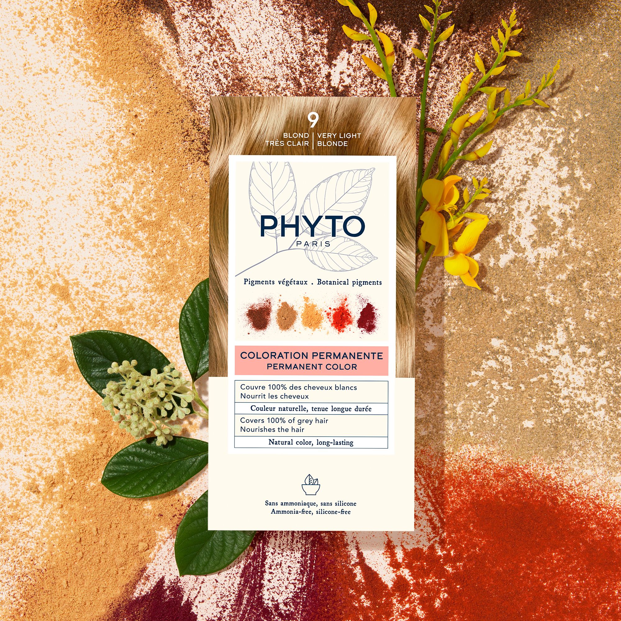 Phyto Phytocolor Μόνιμη Βαφή Μαλλιών 9 Ξανθό Πολύ Ανοιχτό