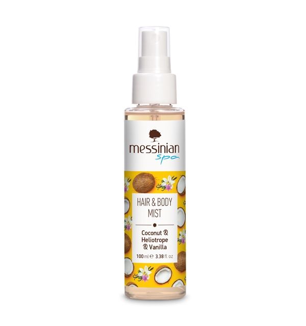 Messinian Spa Hair & Body Mist Coconut Heliotrope & Vanilla 100ml
