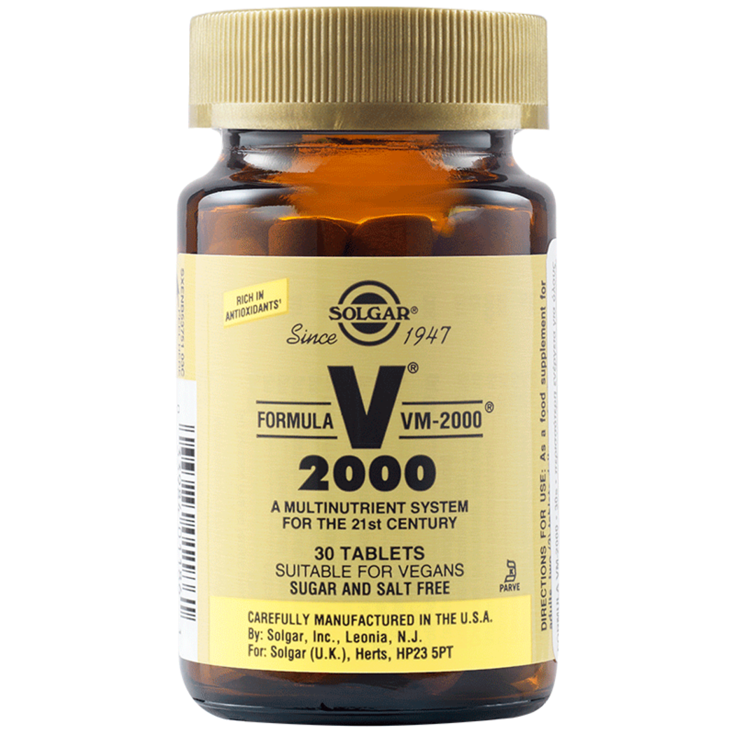 Solgar VM-2000  Ενέργεια, Τόνωση, Ενίσχυση Μυών 30 Tablets