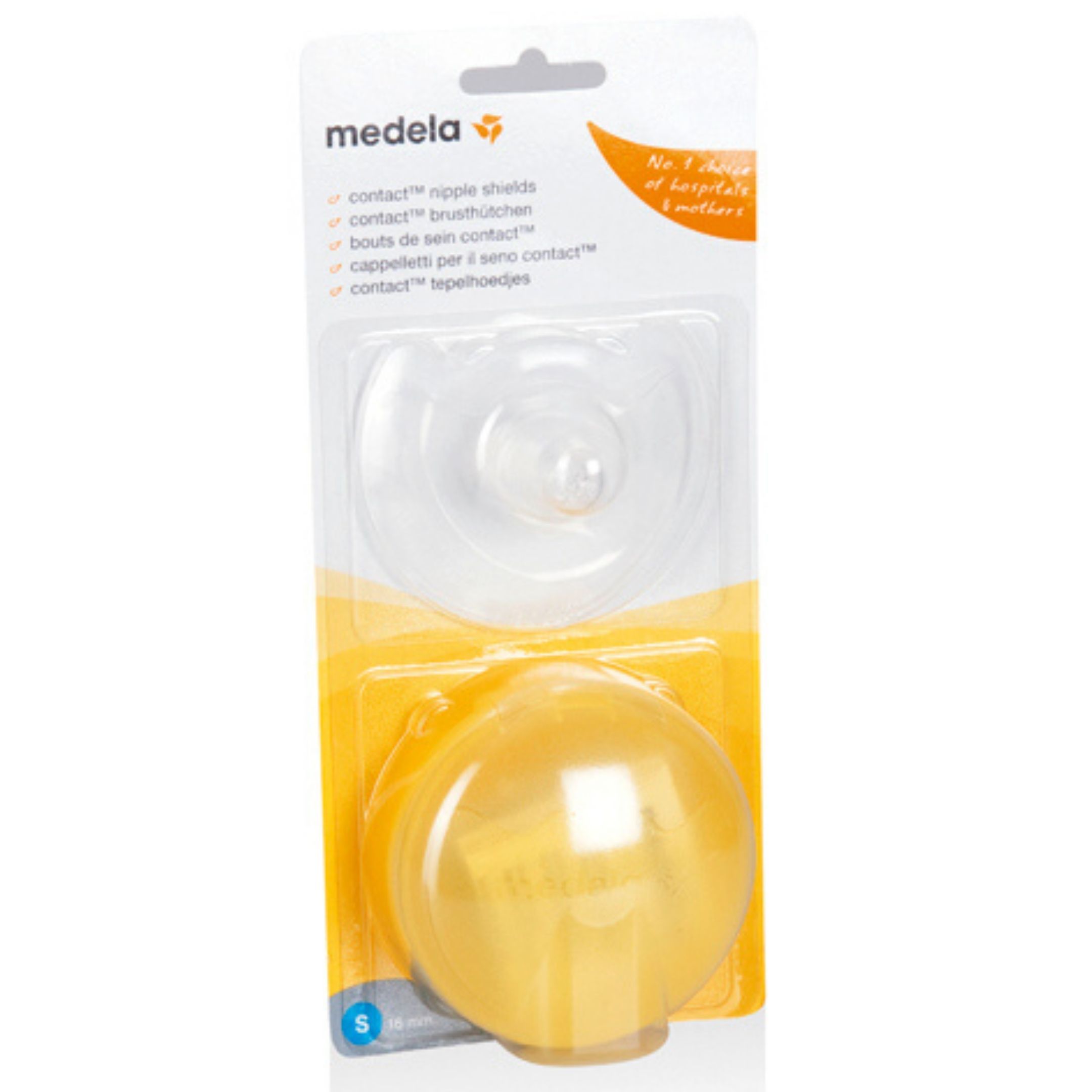 Medela Contact Nipple Shields Ψευδοθηλές Σιλικόνης με Θήκη Μ(20mm) 2τμχ