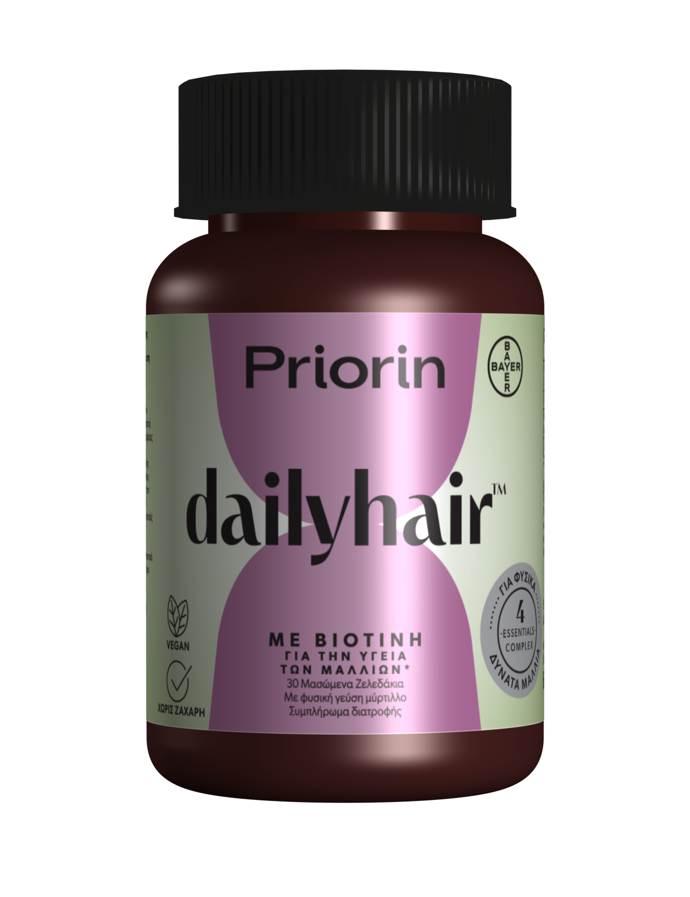 Priorin Dailyhair με Βιοτίνη για την Υγεία των Μαλλιών, 30 Μασώμενα Ζελεδάκια