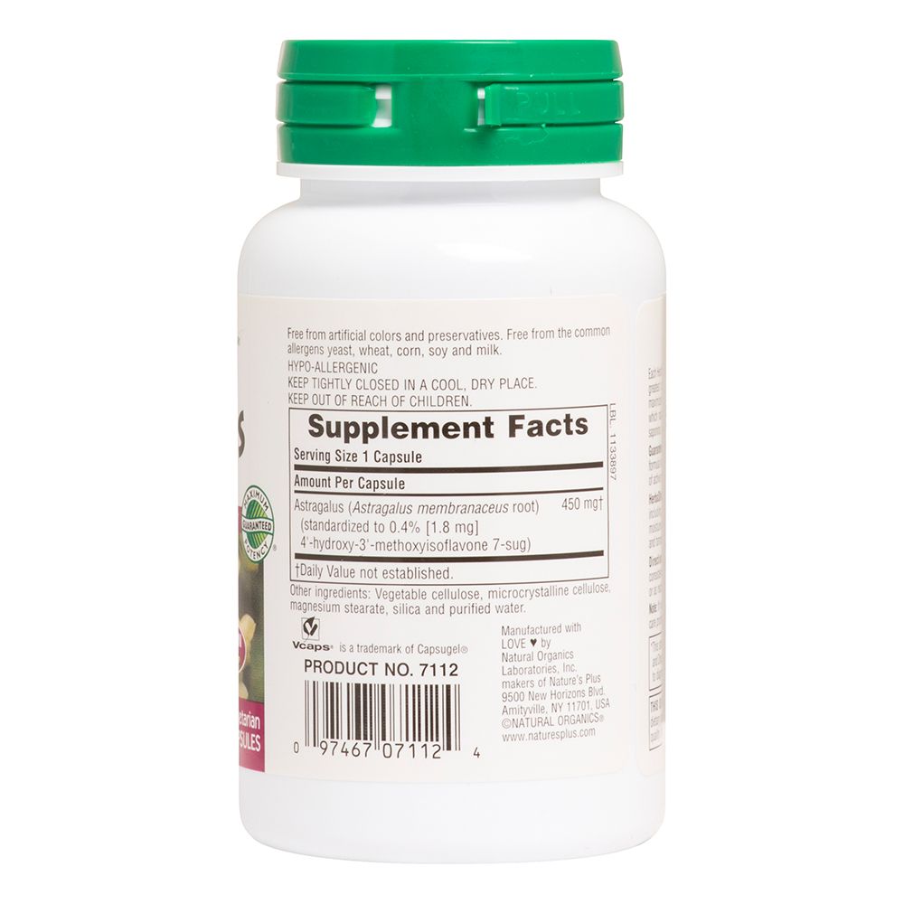 Natures Plus Astragalus, 60Vcaps