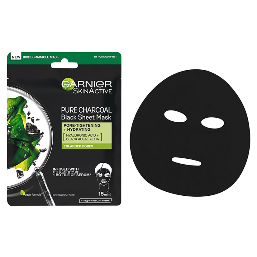 Garnier Pure Charcoal Black Tissue Mask 28gr