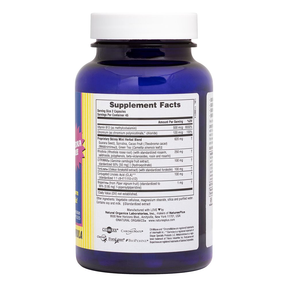 Natures Plus Skinny Mini, 90Vcaps