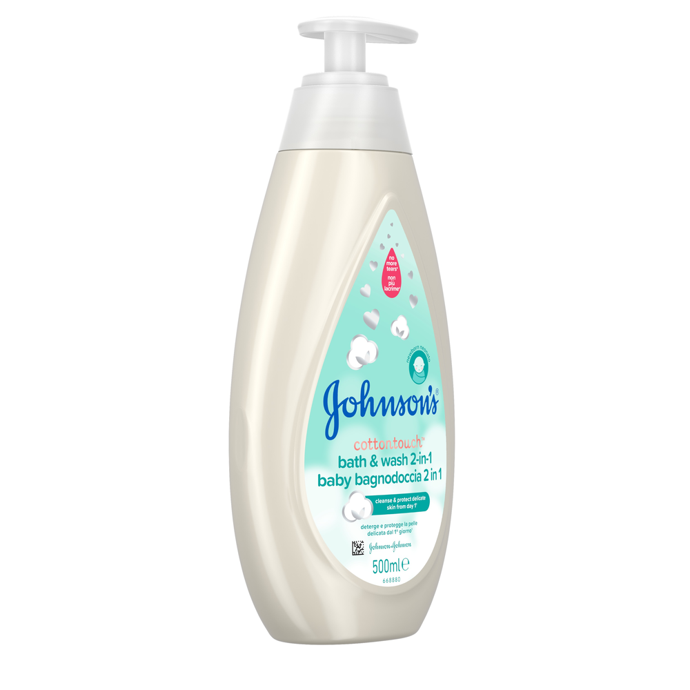 Johnson's Baby CottonTouch 2 σε 1 Αφρόλουτρο & Σαμπουάν 500ml