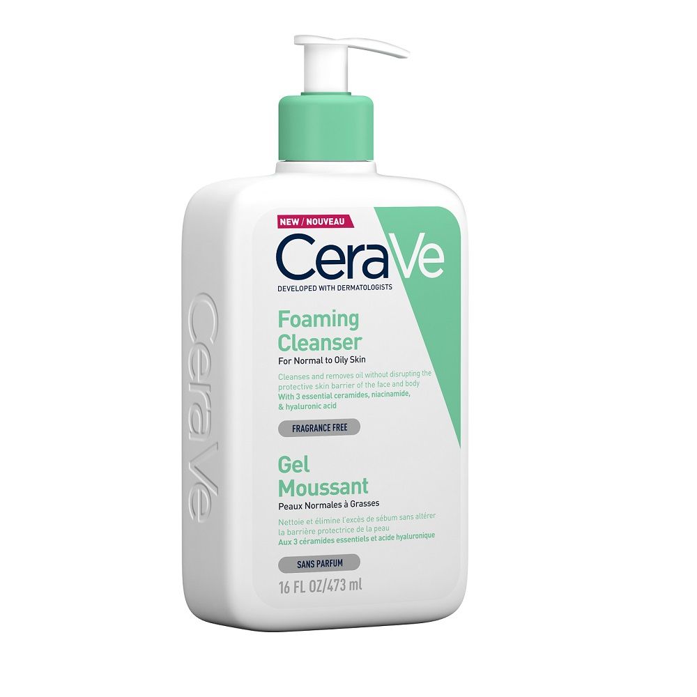 CeraVe Foaming Cleanser Αφρίζον Gel Καθαρισμού για Πρόσωπο και Σώμα με Υαλουρονικό Οξύ, Ceramides και Νιασιναμίδη 473ml