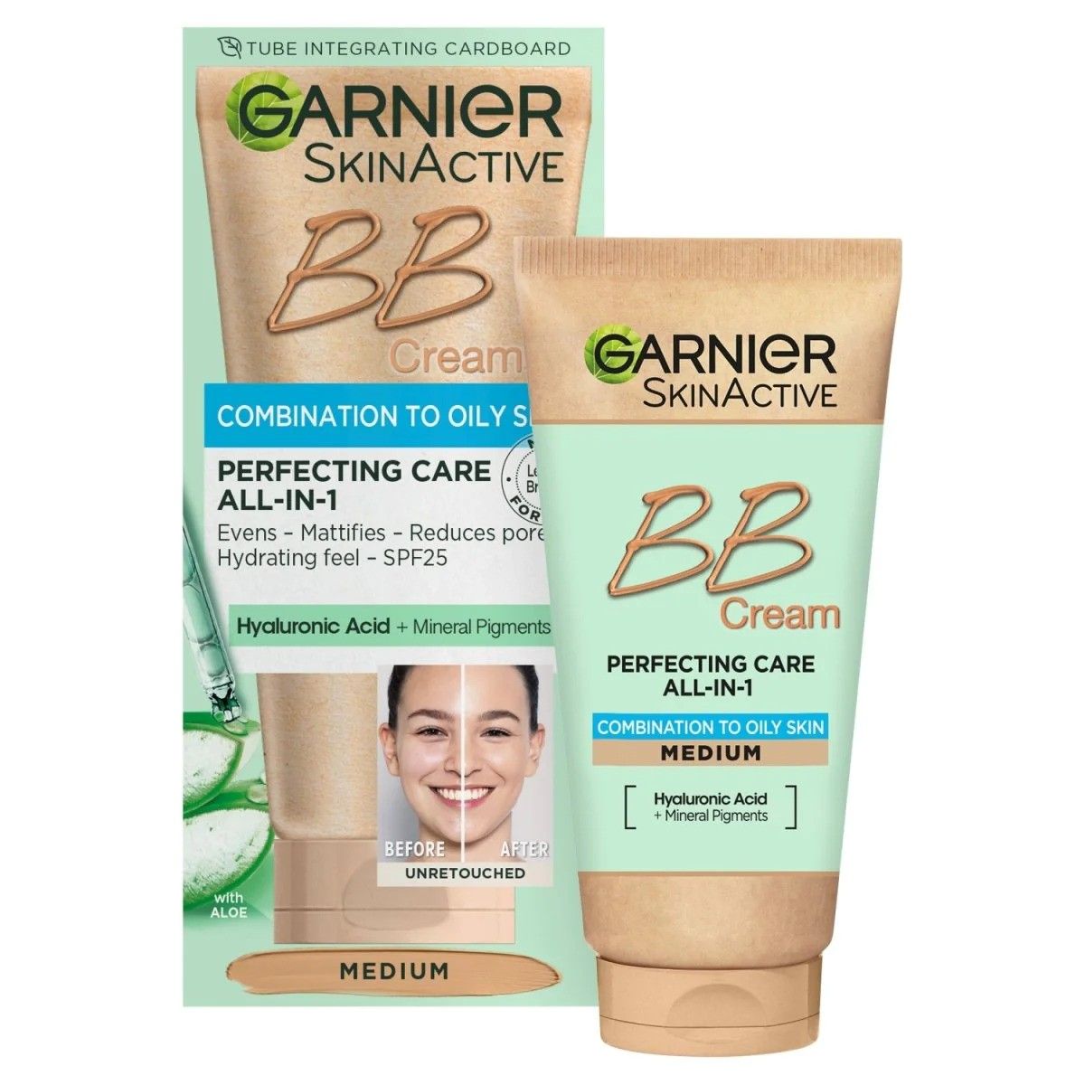 Garnier BB Cream Perfecting Care All in 1 Medium για Μικτή/ Λιπαρή Επιδερμίδα 50ml