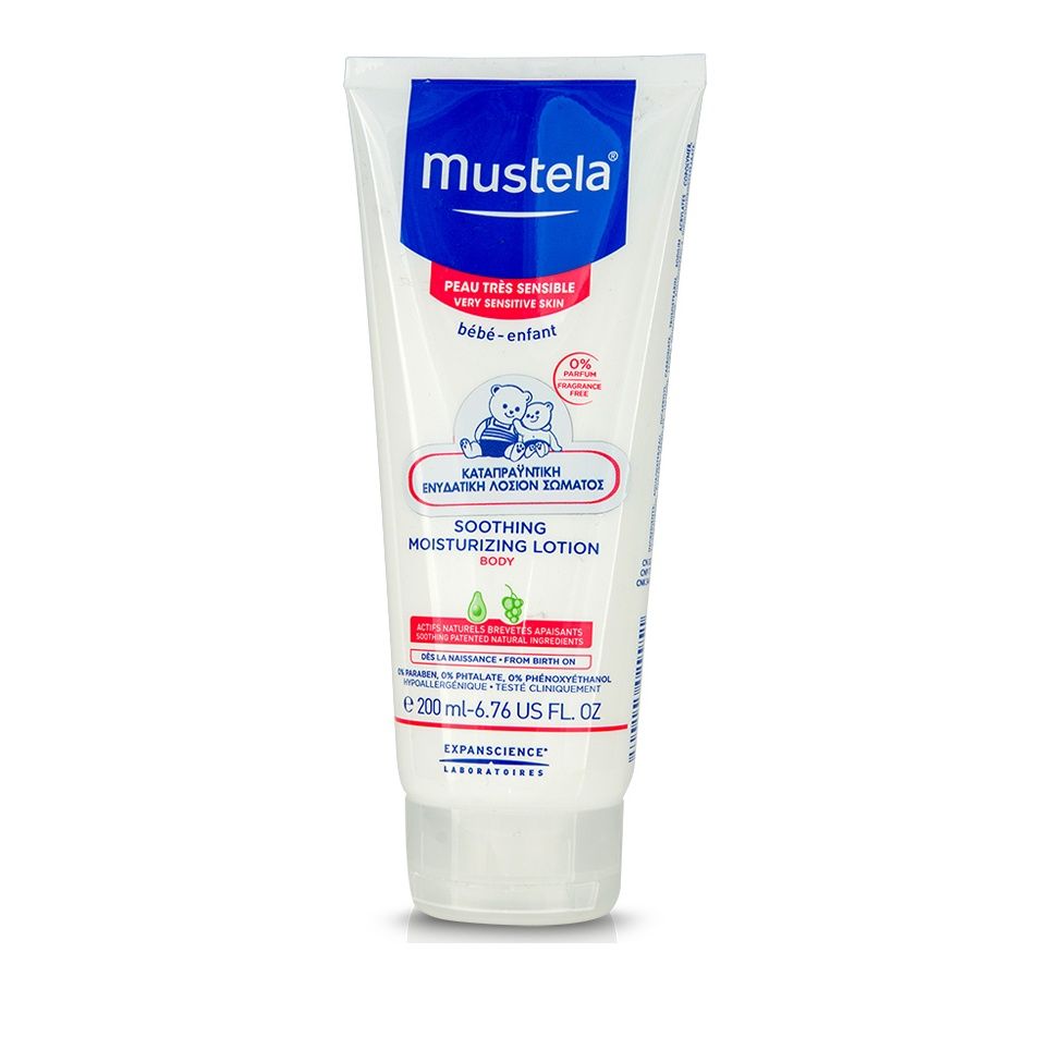 Mustela Soothing Moisturizing Lotion. Βρεφικό-Παιδικό Καταπραϋντικό Γαλάκτωμα Ενυδάτωσης 200ml