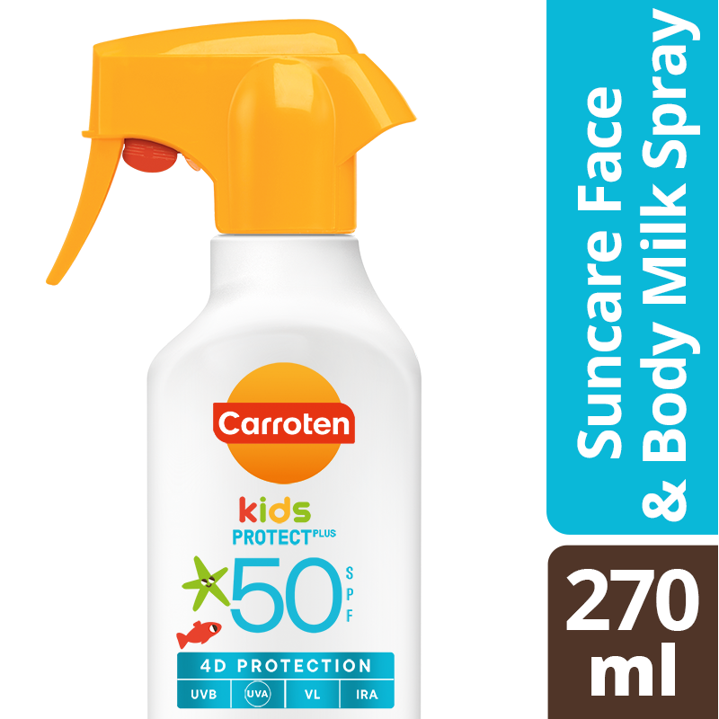 Carroten Kids Protect Plus SPF50 Αντηλιακό Spray Προσώπου Σώματος 270ml
