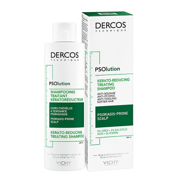 Vichy Dercos PSOlution, Σαμπουάν για Τριχωτό με Τάση Ψωρίασης Κατά των Λεπιών και του Κνησμού 200ml