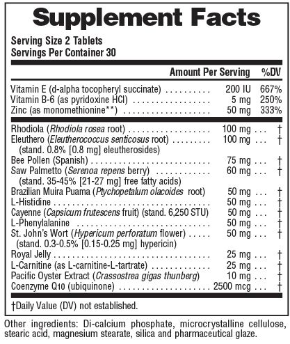 Natures Plus Ultra Viril-Actin For Men Only 60 tabs