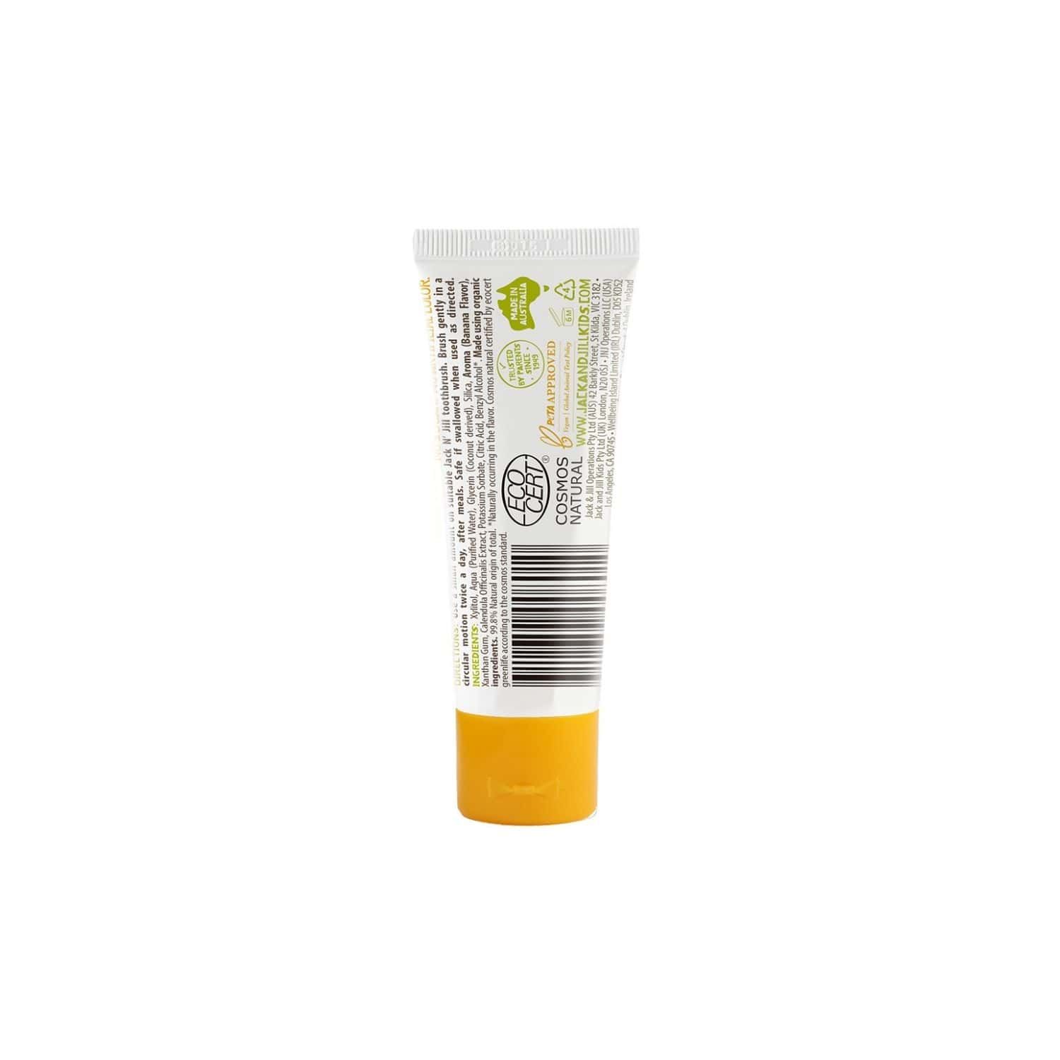 Jack N' Jill Natural Certified Toothpaste Banana 6m+, 50g