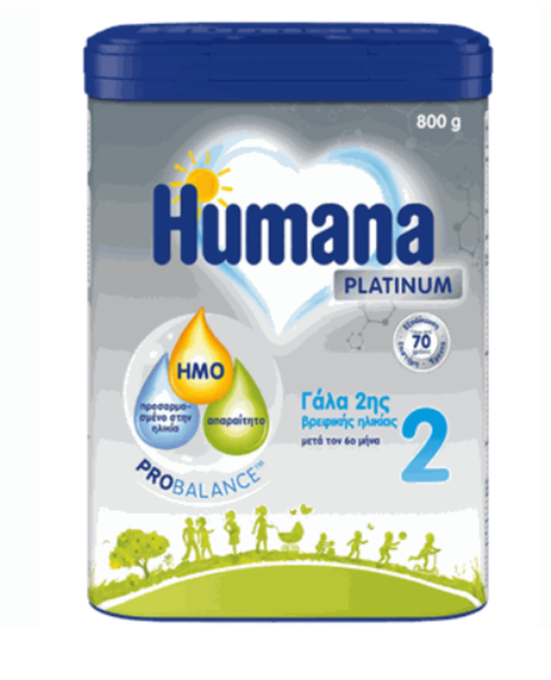 Humana Platinum 2 Γάλα σε Σκόνη 6m+ 800gr