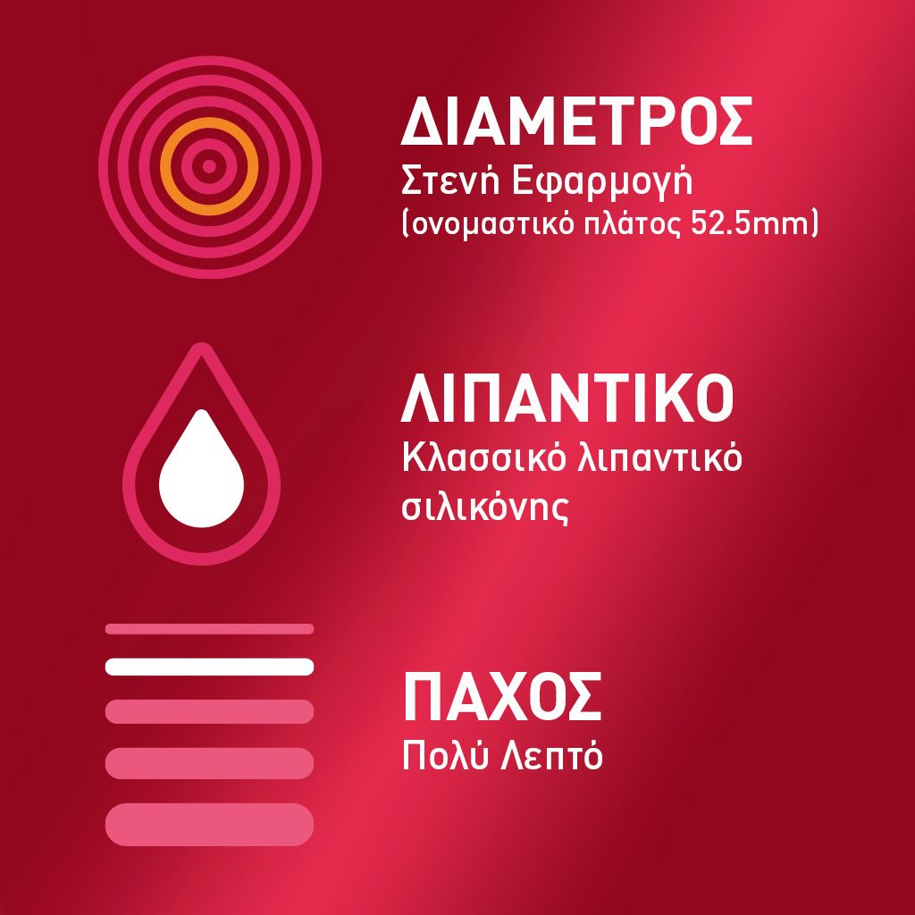 Durex Sensitive Λεπτά για Στενή Εφαρμογή 12 τεμάχια