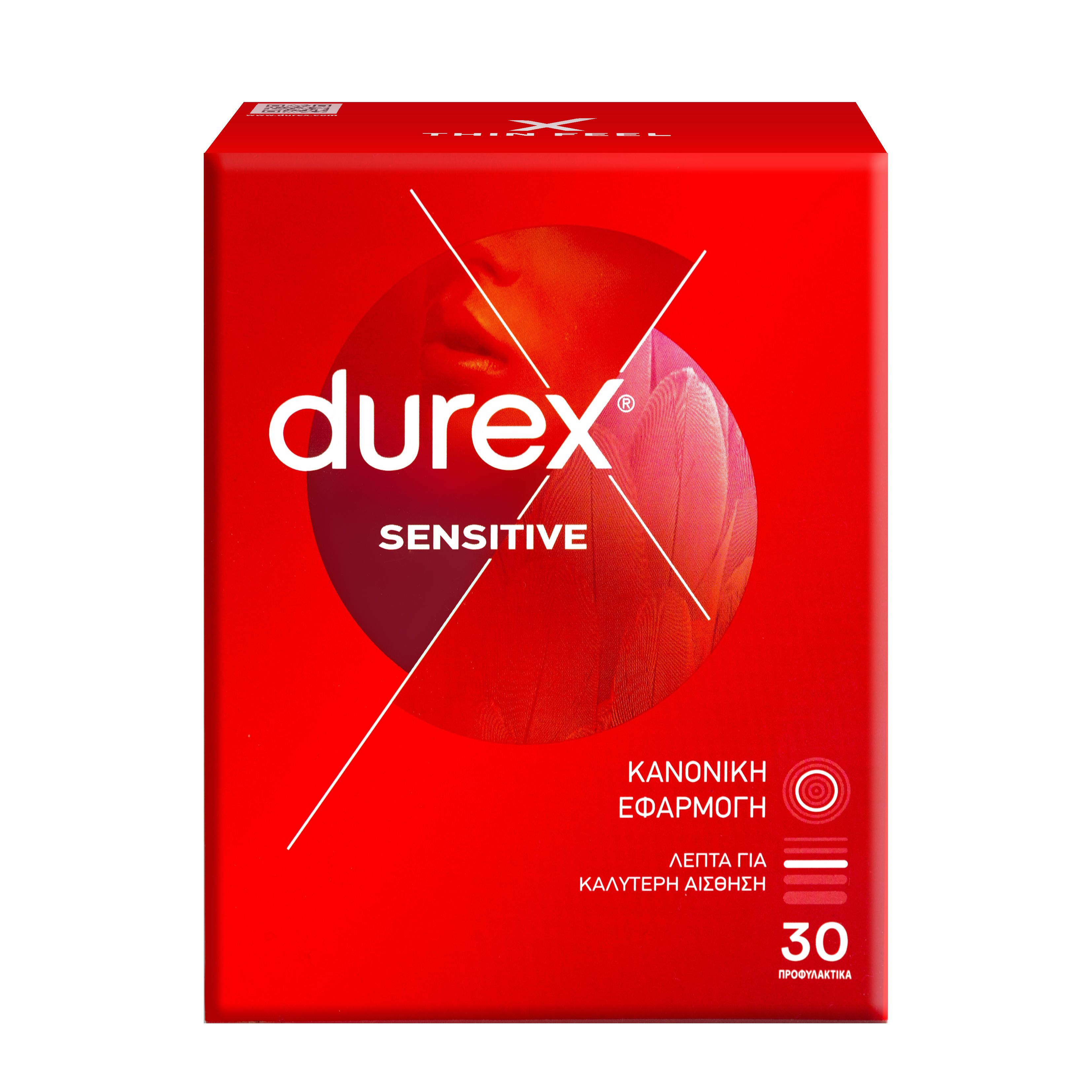 Durex Προφυλακτικά Πολύ Λεπτά Sensitive 30 τεμάχια