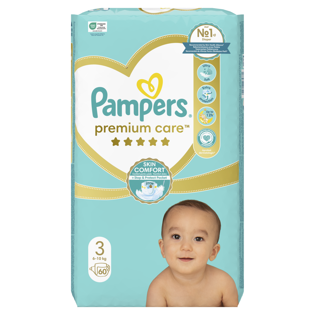 Pampers Premium Care No3 (6-10kg) 60 τμχ
