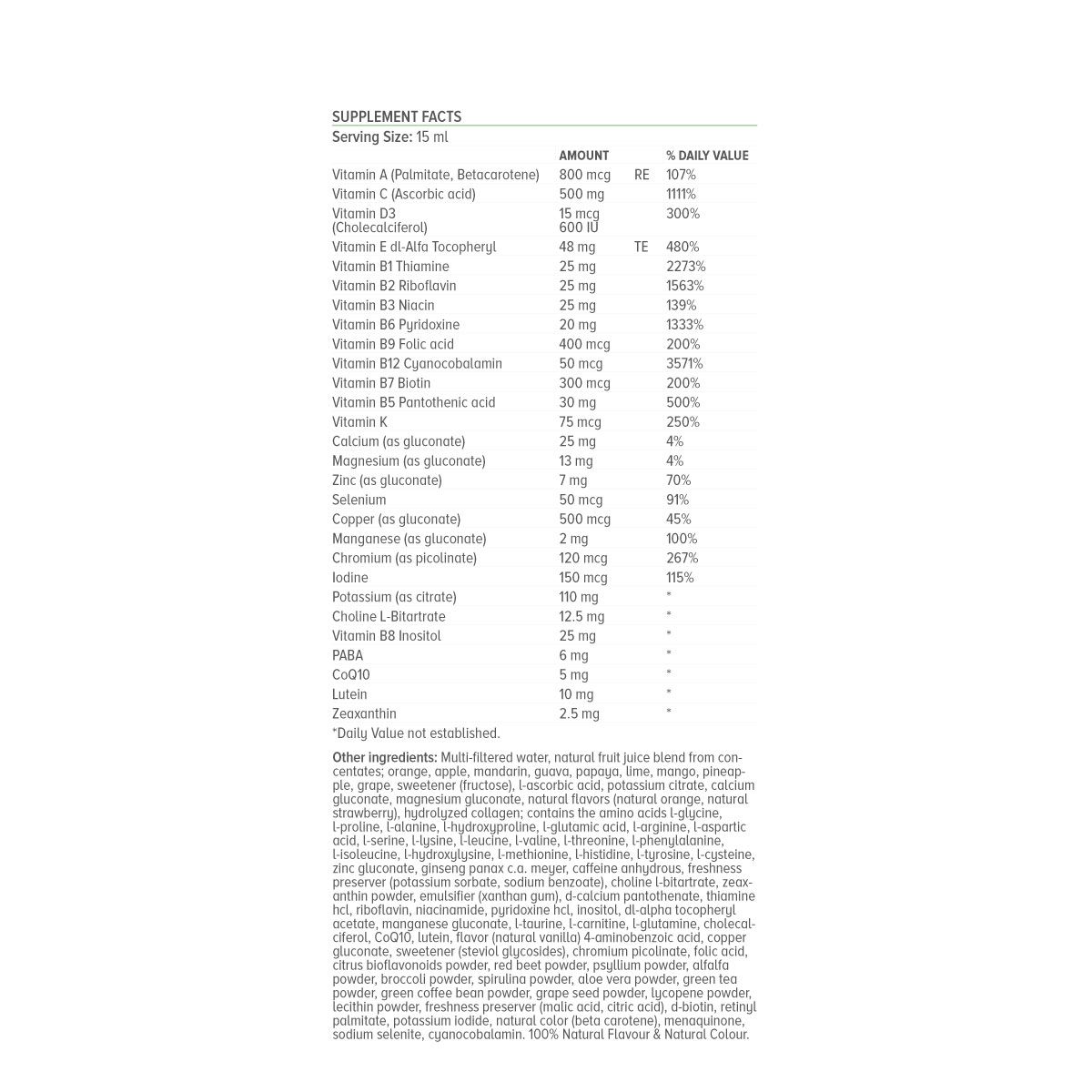 Natural Vitamins Premium Multivitamin 500ml