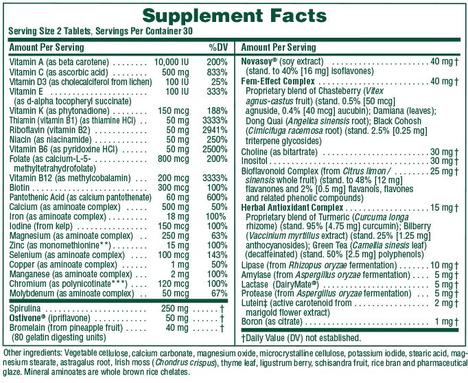 Natures Plus Source Of Life Women 60 tabs