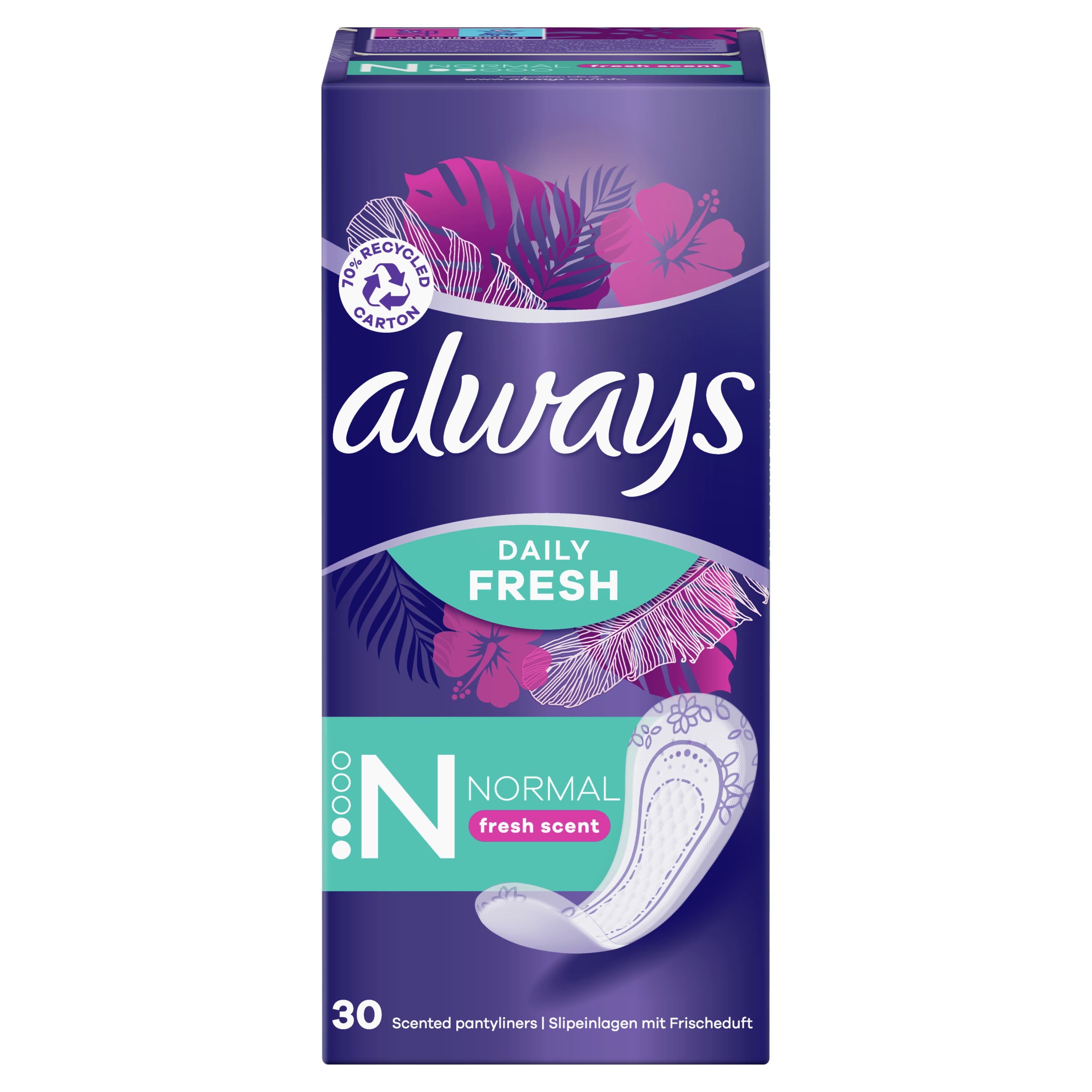 Always Dailies 30 Normal Σερβιετάκια, Αίσθηση Φρεσκάδας