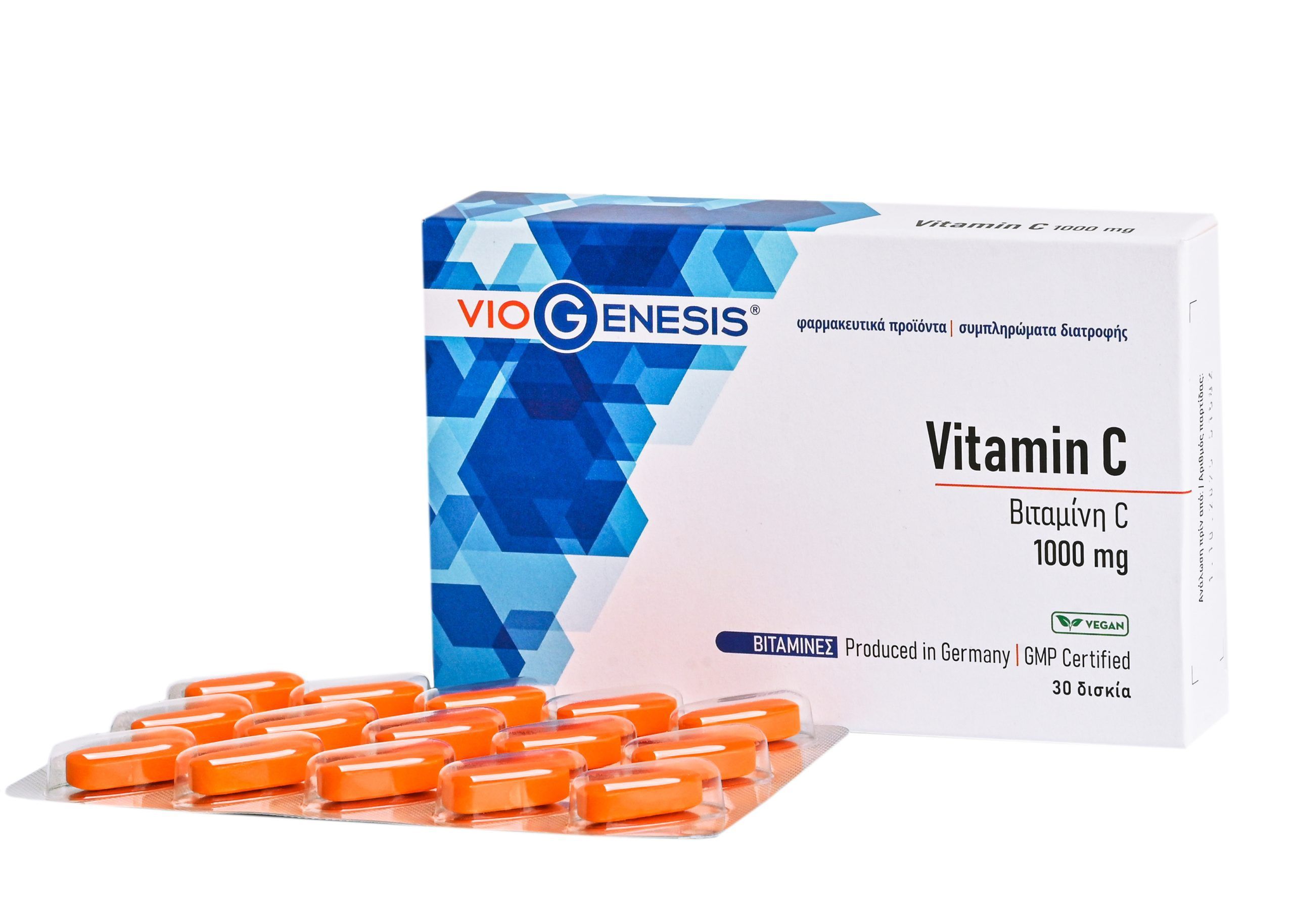 Viogenesis Vitamin C 1000mg 30 ταμπλέτες