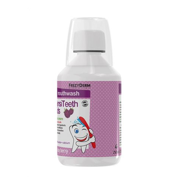 Frezyderm SensiTeeth Kids Mouth Wash - Φθοριούχο Στοματικό Διάλυμα για Παιδιά 250ml