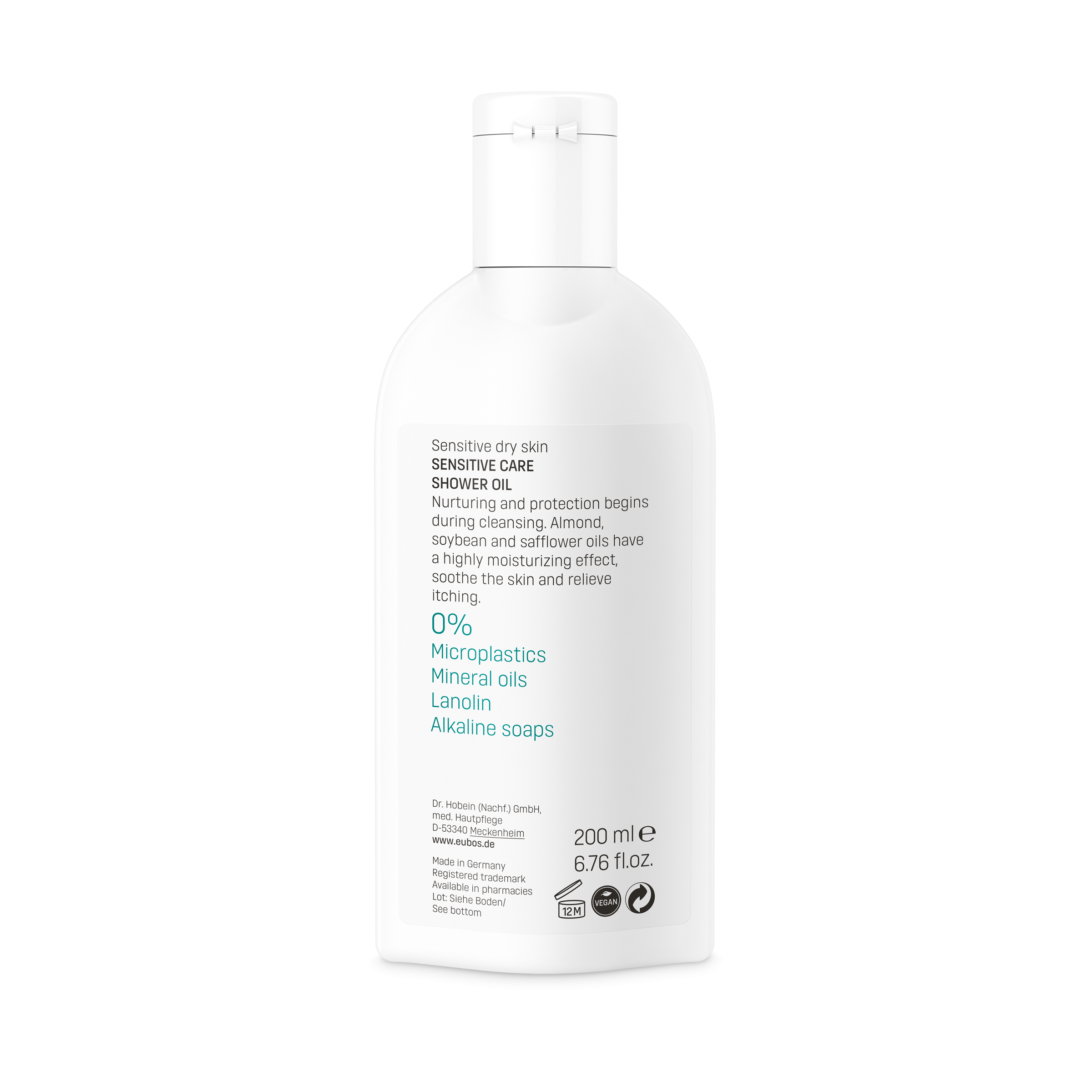 Eubos Ελαιώδες Ντους Sensitive Shower Oil F, 200ml