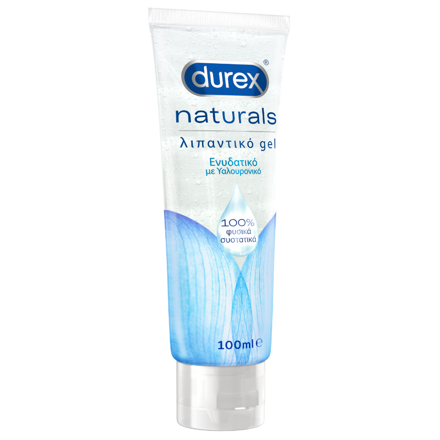 Durex Naturals, Ενυδατικό Λιπαντικό Gel με Υαλουρονικό 100% Φυσικά Συστατικά 100ml