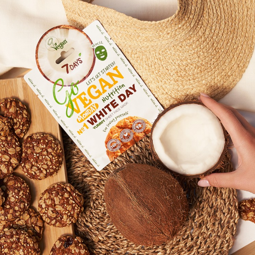 7 Days Go Vegan Sheet Mask White Day 25gr