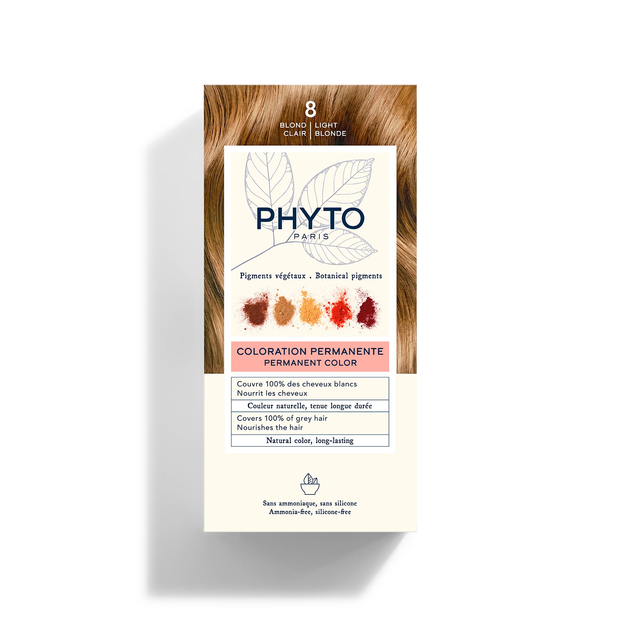 Phyto Phytocolor Μόνιμη Βαφή Μαλλιών 8.0 Ξανθό Ανοιχτό