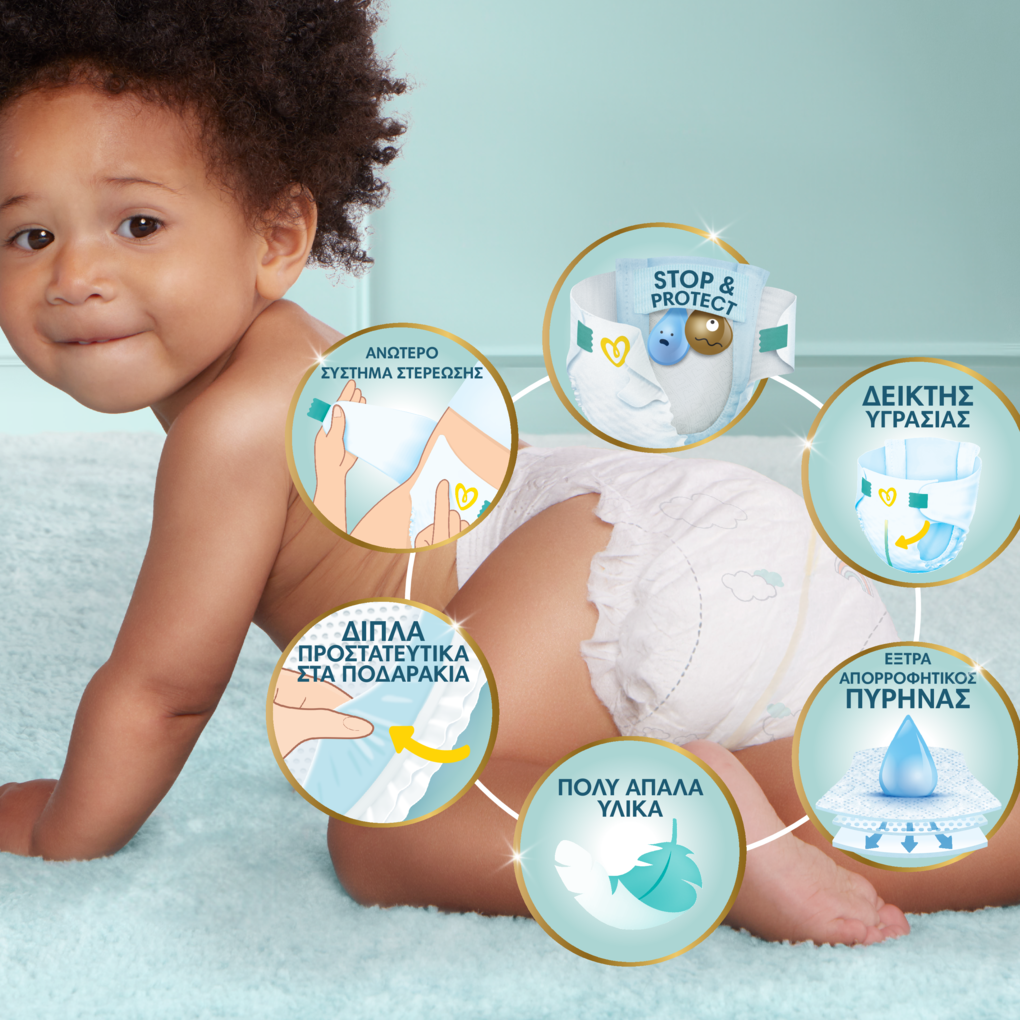 Pampers Premium Care No3 (6-10kg) 60 τμχ