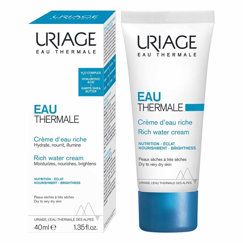 Uriage Eau Thermale Creme D'Eau Riche Ενυδατική Προσώπου για Ξηρό/Πολύ Ξηρό Δέρμα 40ml